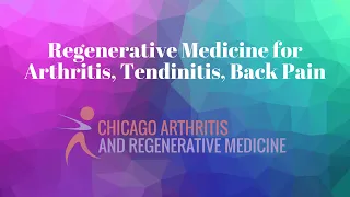 Webinar  Regenerative Medicine for Arthritis, Tendinits, Injuries, and Back Pain- 20210804