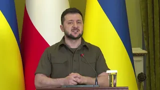 Президент України Володимир Зеленський і Федеральний канцлер Австрії Карл Негаммер