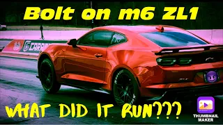 Manual ZL1 1/4 Mile