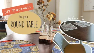 2 DIY Placemats for your Round Tulip Table
