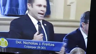 Virginia Senate  Nick Freitas Second Amendment Speech