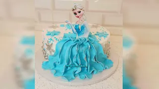 ELSA tortunun hazırlanması ,#frozencake