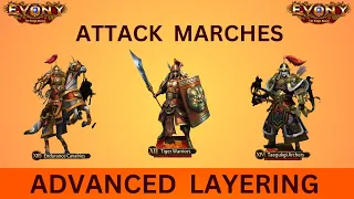 EVONY - Advanced Layering for Attack Marches(Ground, Cavs & Archer)