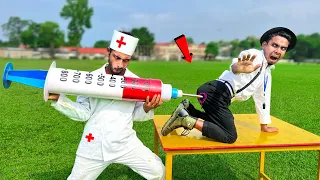 New Entertainment Top Funny Comedy Video 2022 Injection Wala Comedy Video New Doctor Funny Epi-58