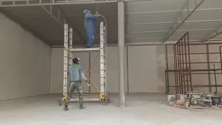 Havasız boya makinası Airless paint machine ile sandviç panel boya uygulaması