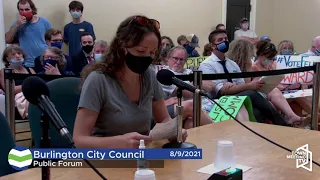 Burlington City Council - 8/9/2021