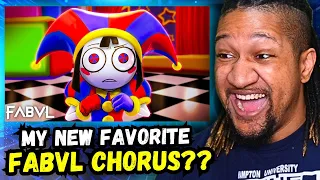 Reaction to FabvL - THE AMAZING DIGITAL CIRCUS SONG "Glitch"