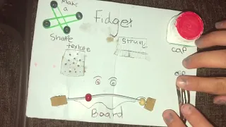 Make your own fidget board.