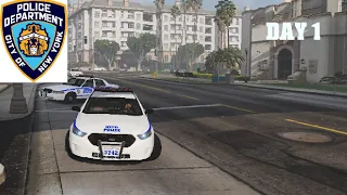 NYPD Day 1 - Shots Fired / Panic Button Pressed | GTA 5 LSPDFR POLICE MODS