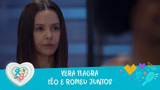 Vera flagra Téo e Romeu juntos | A Infância De Romeu e Julieta