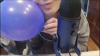 ASMR Tapping, Scratching and Inflating Balloons.  Shaving Foam Included.
