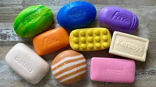 ASMR soap cubes 💜 Crushing soap boxes with starch 💜💗 Cutting soap cubes 💕