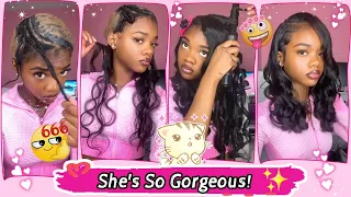 VERSATILE QUICK WEAVE TUTORIAL | SIDE PART NO LEAVE OUT STEP BY STEP TUTOTIAL FT.@UlaHair