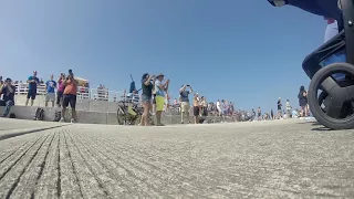 Blue Angels Sneak Pass Chicago 2017 crowd reaction