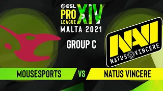 CS:GO - Natus Vincere vs. mousesports [Mirage] Map 2 - ESL Pro League Season 14 - Group C