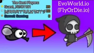 EvoWorld.io - Fly to Grim Reaper with only 3 players (FlyOrDie.io)