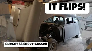 Flip Front End Install! - 55 Chevy Gasser