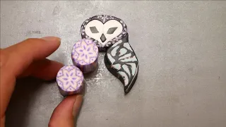 Owl mixing cane polymer clay tutorial _ 올빼미 패턴 만들기 폴리머 클레이
