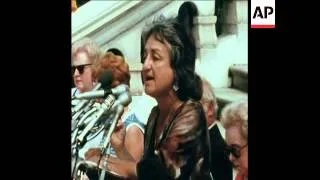 SYND 28-8-73 ANNUAL CELEBRATION FOR WOMEN'S SUFFRAGE DAY