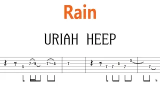 Uriah Heep - Rain / Guitar Tab+BackingTrack