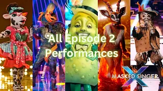 All Season 10 Episode 2 Performances!! (NFL Night) | SEASON 10 | THE MASKED SINGER