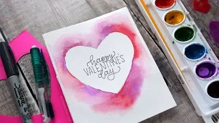 DIY Easy Valentine's Day Card (Minimal supplies required)