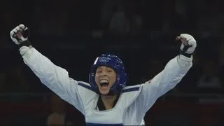 Jade Jones (GBR) Wins Taekwondo -67kg Gold v Hou Yuzhuo (CHN) - London 2012 Olympics