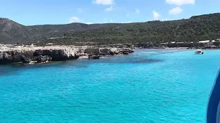 Blue Lagoon Cyprus 2024 May by boat