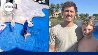 12-year-old rescues man drowning in pool l GMA