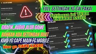 JANGAN SALAH SETTING! SETTINGAN TERBAIK DI FC MOBILE YG GW PAKAI! GAMEPLAY JADI ENAK DAN ENJOY BGT