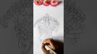 Tutorial: Krishna ji Viswa Roop drawing😍🙏|| Mahabharat drawing|| #shorts