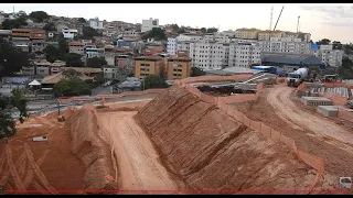 Arena MRV - 24/11/2021 - 3/ ATERRO NO PONTO & CONCRETAGEM DE BASE.