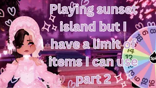 Playing sunset island but I have a limit of items I can use part 2 ||Beom_Bear||
