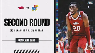 Arkansas vs. Kansas - Second Round NCAA tournament extended highlights