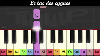 Apprendre "Le lac des cygnes" de Tchaikovsky au piano (très facile pour enfants ou débutants)