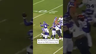 The most embarrassing throw in NFL history! #short #nfl #funny