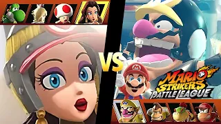 Mario Strikers Battle League Team Pauline vs Team Wario at Urban Rooftop