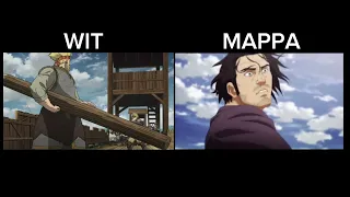 Wit vs. MAPPA Fight Scene Comparison (Vinland Saga) read description