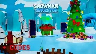⛄Симулятор снеговика Роблокс + КОДЫ⛄ СДЕЛАЛ ОГРОМНОГО СНЕГОВИКА⛄ Snowman Simulator Roblox + CODES⛄