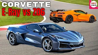 2024 Chevrolet Corvette E Ray and 2023 Z06 Comparison