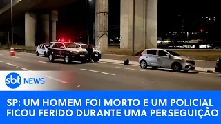 Perseguição policial deixa um homem morto e um policial ferido em São Paulo #SBTNewsnaTV (07/08/23)