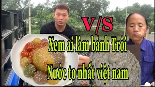 Làm bánh trôi nước ngũ sắc solo với bà Tân vlog _ Ai mới thực sự là Siêu To Khổng Lồ tại Việt Nam