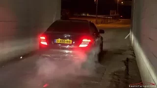 AMG Gang taking over Car Meet ! Burnouts, Revs & Accelerations !