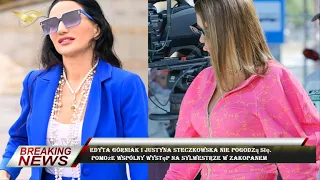 Edyta Górniak i Justyna Steczkowska nie pogodzą się.  pomoże wspólny występ na Sylwestrze w Zakopane