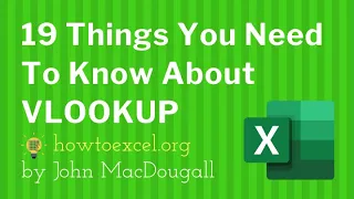 ☑️ 19 Things You Need To Know About VLOOKUP In Excel