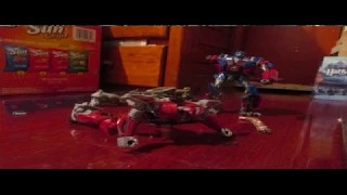Transformers Stop Motion- Transformers 3 OPTIMUS PRIME VS SENTINEL PRIME
