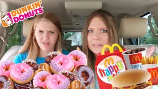 Trying Fast Food Breakfast Foods || Taylor & Vanessa