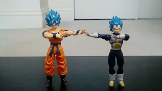 Goku and Vegeta Do the Fusion Dance (Stop Motion Animation)