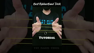 BEST Magic. Tutorial RubberBand Trick (72). #magic #magictrick #rubberbandtricks #shorts #bestmagic