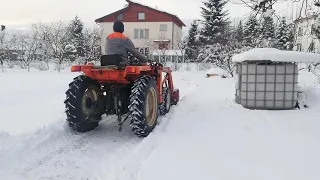 Kubota l22 Pierwszy snieg 2021 .1
